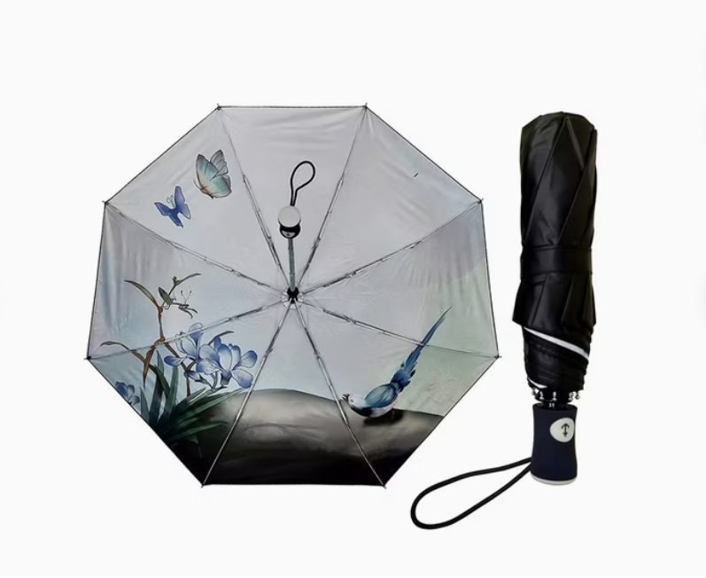 Ô gấp tự động chống tia UV khung nhôm 
